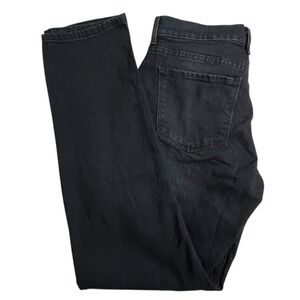 Mott & Bow Womens 29X30 Black Mid Rise‎ Boyfriend Jeans
